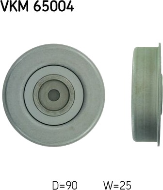 Strammehjul, kilerem SKF VKM 65004