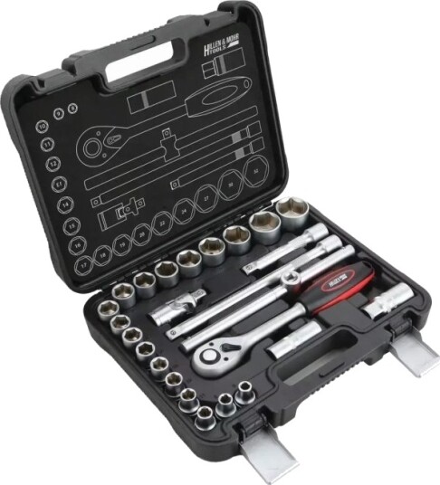 Dedra Exim Verktøyssett Pipesett Hillen&Amp Mohr 17K025a 25 Stk 18X1/2&Quot