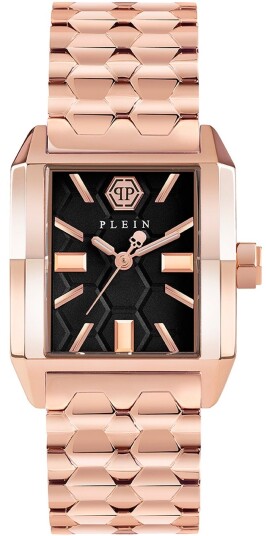 Philipp Plein Dameklokke PWMAA0822 Offshore Brun/Rose gulltonet stål