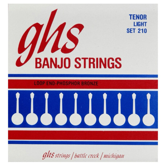 GHS 210 Tenor Banjo Phosphor Br. Light 009-028