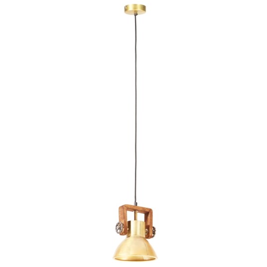 vidaXL Industriell hengelampe 25 W messing rund 19 cm E27