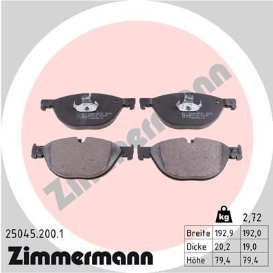 Bremseklosser ZIMMERMANN 25045.200.1