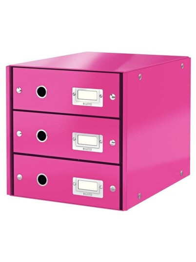 Leitz Skuffkabinett Click & Store WOW 3 skuffer Leitz Skuffkabinett Click & Store WOW 3 skuffer