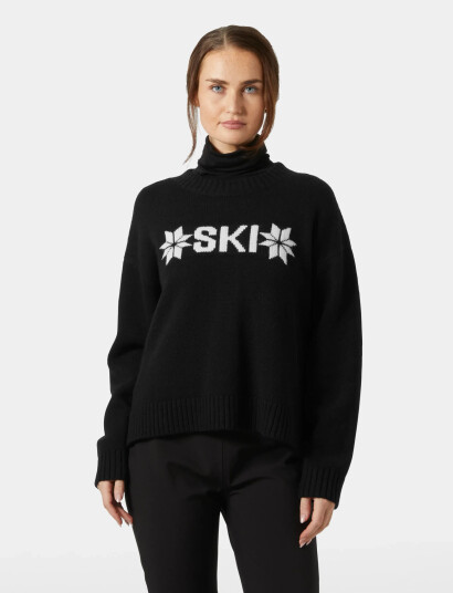Helly Hansen W Bliss Ski Knit Sweater - Black - XL
