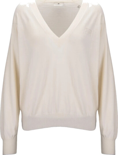 Elisabetta Franchi Dame Strikkevarer Hvit XS,