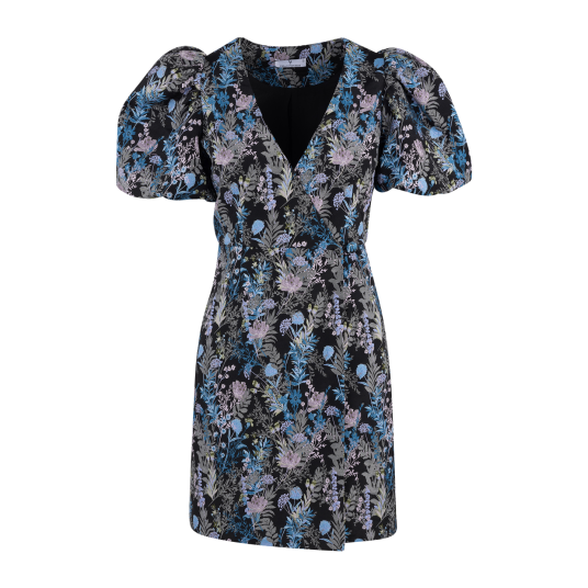 Bambi Dress AOP Night Bloom XS Print wrap dress