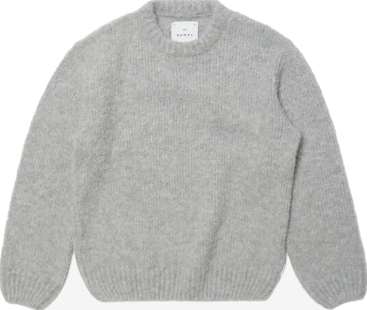 Edwin Dun Textured Sweater Grey GREY S