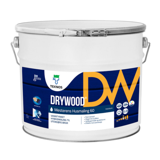 Drywood Husmaling Teknos 10 liter