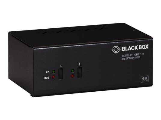 Black Box - Kvm / Lyd / Usb-Svitsj - 2 X Kvm/Lyd/Usb - 1 Lokalbruker - Stasjonær - Taa-Samsvar - Med 2-Års Double Diamond Warranty