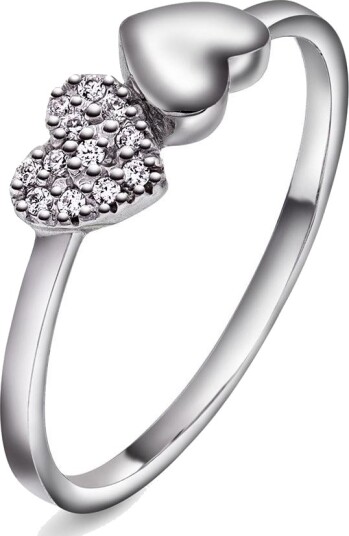 Pan Jewelry Twinkle hearts ring i 925 sølv størrelse Twinkle Hearts i sølv str 50