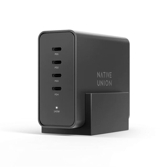 Native Union 140W GaN Pro USB C Multilader Svart