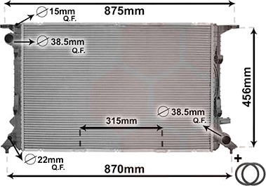VAN WEZEL 03002290 Radiator motorkjøling VAN WEZEL 03002290 Radiator motorkjøling