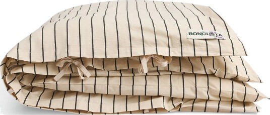Bongusta Percale Duvet Cover - CREME & INK - 140X200 cm
