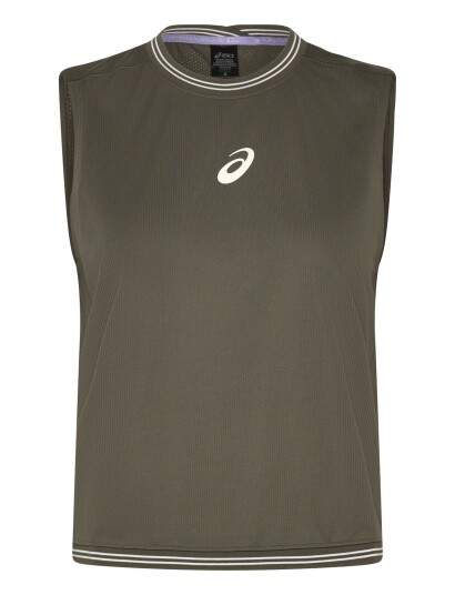 Asics Game Sleeveless Top White XS