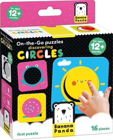 Treningsutstyr Banana Panda On-the-Go Puslespill 16 Brikker Fra 12 mnd Sirkeltrening
