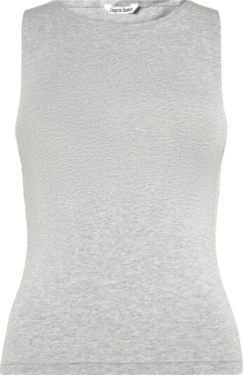Organic Basics Everyday Boat Neck Top GREY MELANGE XL