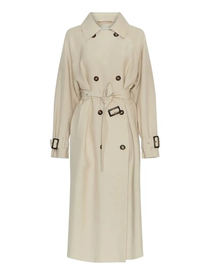 MSCH Copenhagen Mschantonella Trench Coat   Beige   M/L