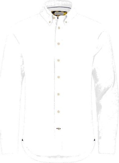 J. Harvest & Frost Skjorte Yellow Bow Regular Fit Hvit