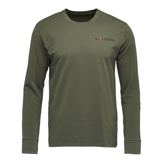 Black Diamond M Heritage Wordmark Ls Tee Tundra M, Tundra Black Diamond M Heritage Wordmark Ls Tee Tundra M, Tundra