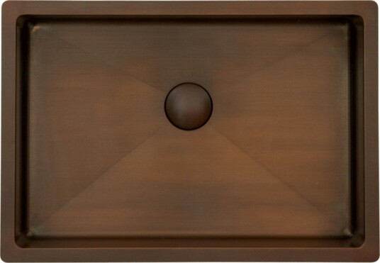 Lavabo Low servant, 49x34 cm, brunet messing
