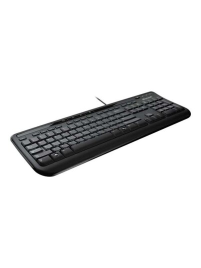 Microsoft Wired Keyboard 600 BK UK Tastatur Engelsk Svart