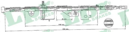 Bremsewire LPR C0500B