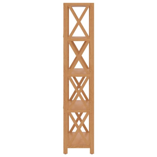 vidaXL Hylle 5 etasjer 80x30x146 cm heltre eik