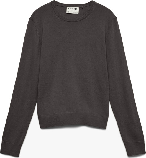 Vero Moda Aware Cara Long Sleeve O Neck Wool Pullover Brun L