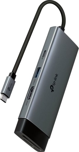Tp Link Uh7021c Usb Type C Hdmi Usb 2.0 Usb 3.2 Gen 1 3.1 Gen 1 Type A Usb Type C Microsd Transflash Sd 5000 Mbit/S 60 Hz 3840 X 2160