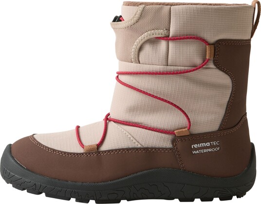 Reima Ensilumi Barefoot Jr Vintersko, Earthy Beige, 35