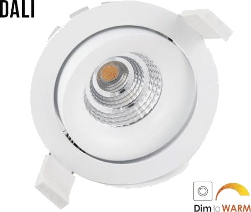 Downlight DALI Slim WarmDim RA98 13W IP44 Hvit Downlight DALI Slim WarmDim RA98 13W IP44 Hvit