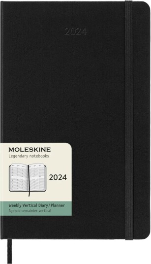 Moleskine Kalender Moleskine 2024 Hard L Uke Vert Sort Moleskine Kalender Moleskine 2024 Hard L Uke Vert Sort