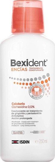 Klorheksidin munnskyll 0,12 % BEXIDENT Gum Intensive Care 250 ml
