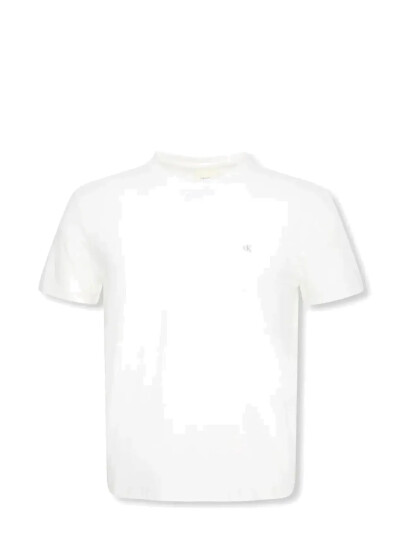 Calvin Klein Ss Slim Stretch Cotton Crewnk Te - White - XXL