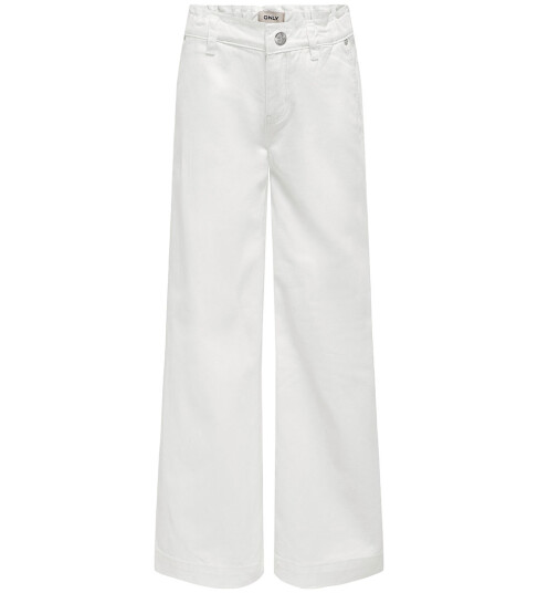 Kids Only Jeans Noos Bred Denim White 8 år 128 Jeans Hvit
