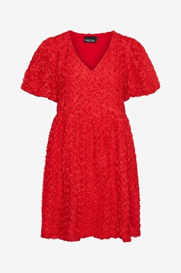 pieces   Kjole pcNolia SS Dress   Rød