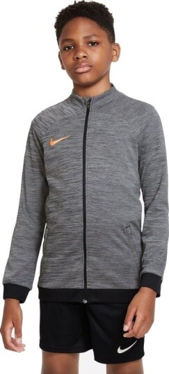 Nike Treningsjakke Dri FIT Academy   Grå/Svart/Solnedgangsglød Barn størrelse L: 147 158 cm