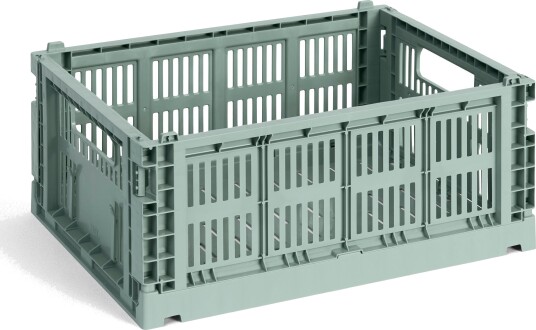 Colour Crate 26,5x34,5x14 cm sage green oppbevaringskasse Colour Crate 26,5x34,5x14 cm sage green oppbevaringskasse