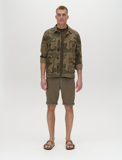 Gabba Jason K3995 Sanza Shorts - Khaki green - 28 x 30