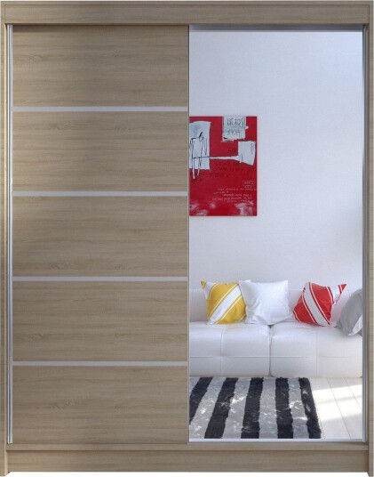 Pickering Garderobe med Speil 150x200 cm - Beige