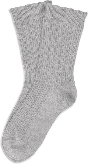 SUI AVA Silk Cable Socks   Grey   37 41