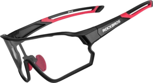 Rockbros 10035 Sykkelbriller - Fotokromatiske, UV-beskyttelse - Sort/R??d Rockbros 10035 Sykkelbriller - Fotokromatiske, UV-beskyttelse - Sort/R??d