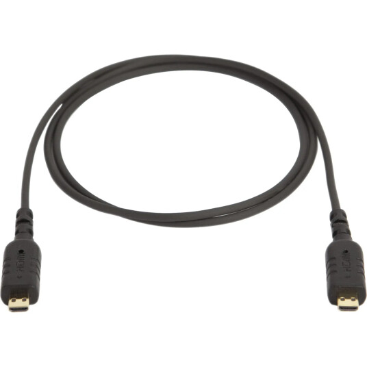 8Sinn 80cm Ekstra Tynn Micro HDMI Kabel Sort