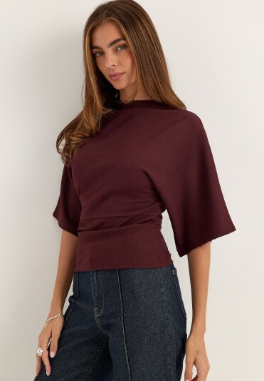 Bubbleroom Funnel Neck Top
