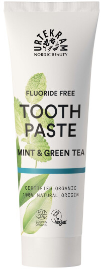 Urtekram Mint & Green Tea Tannkrem  75ml