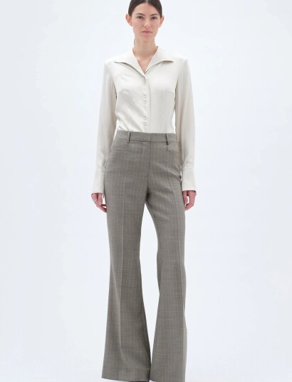 REMAIN Birger Christensen Flared Pants Grey 40 REMAIN Birger Christensen Flared Pants Grey 40
