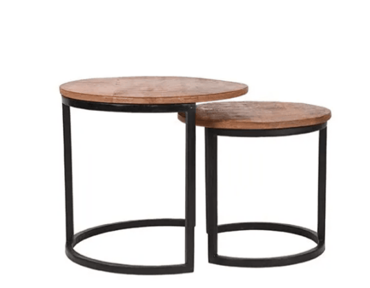 Trend Collection Salongbordsett S/2 Mangotre Natur 50 cm