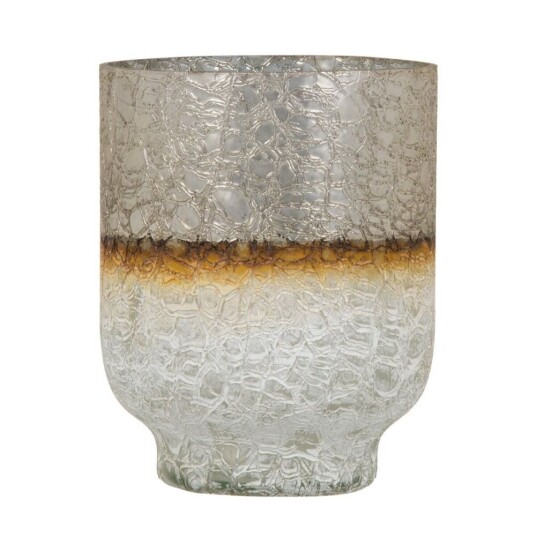 Bigbuy Home Vase Krystall Gyllen Hvit 15 X 15 X 19 Cm
