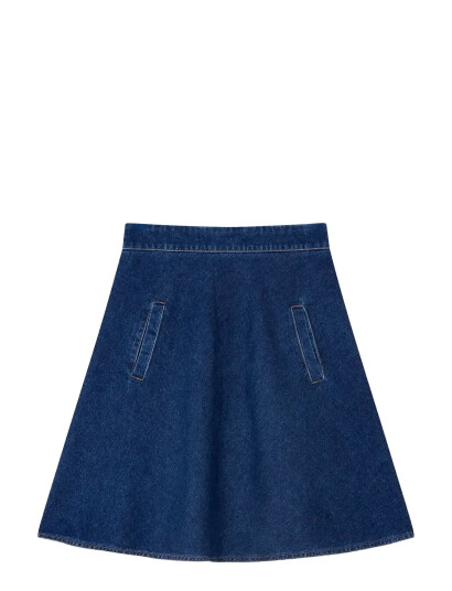 Mads Nørgaard Luke Denim Stelly Skirt - Blue - 38
