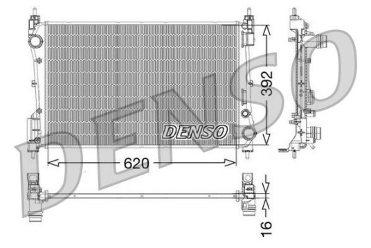 Radiator DENSO DRM09114 Radiator DENSO DRM09114